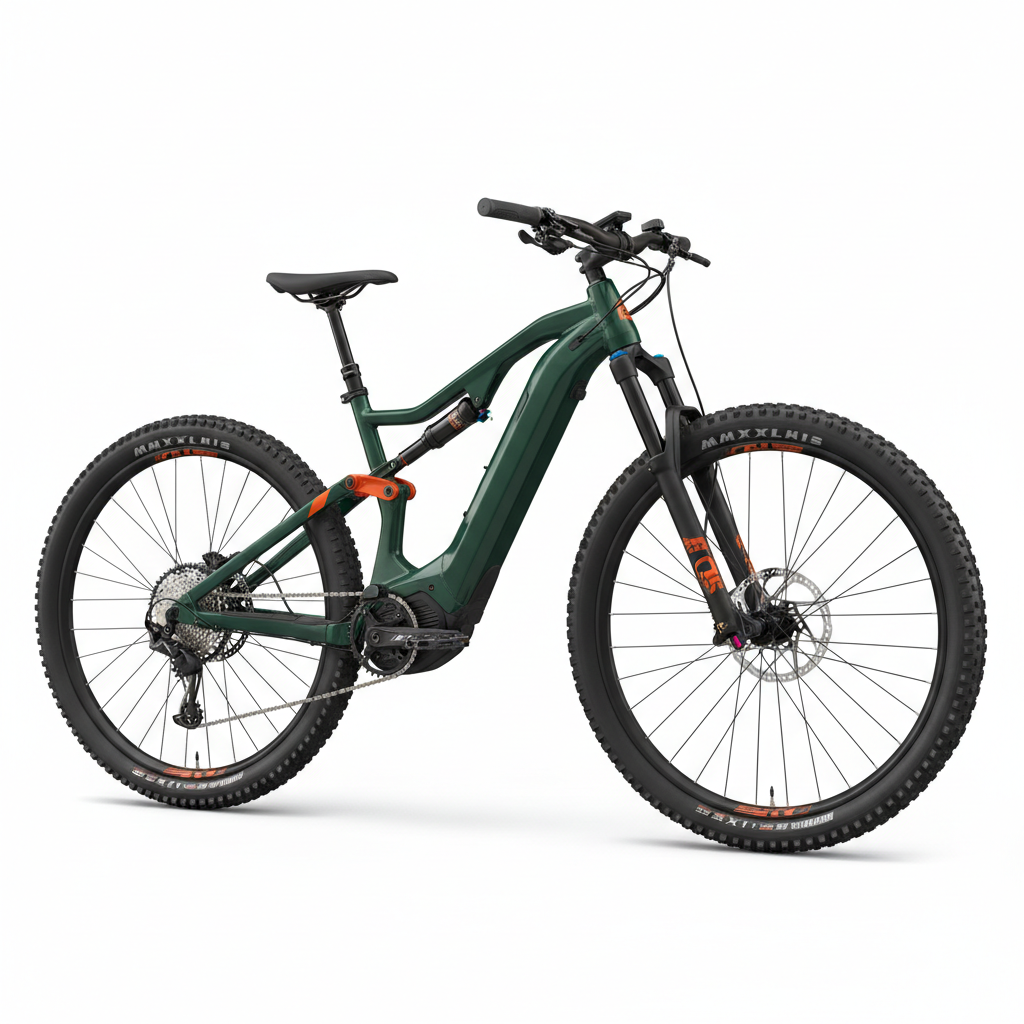 Urban Volt Trail Pro Mountain E-Bike in forest green